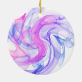 Abstracte rook op het water keramisch ornament (Achterkant)