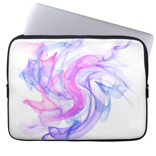 Abstracte rook op het water laptop sleeve (Voorkant)