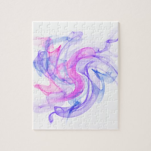 Abstracte rook op het water legpuzzel (Verticaal)