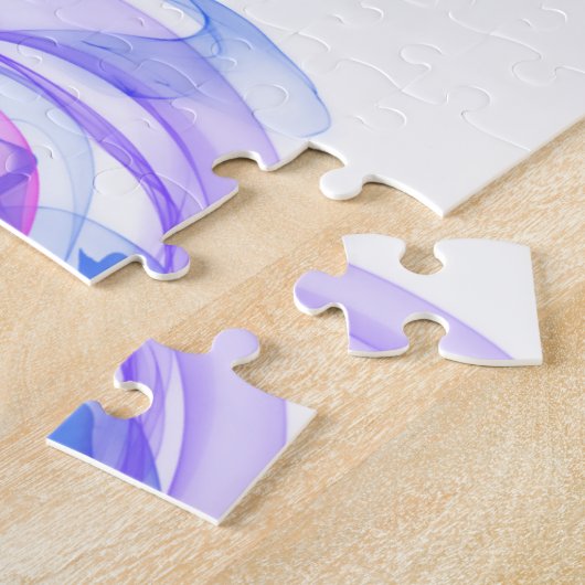 Abstracte rook op het water legpuzzel (Zijkant)