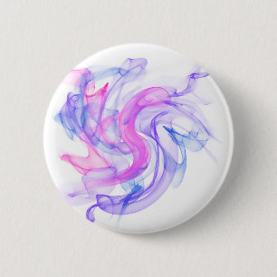 Abstracte Rook op het Water Ronde Button 5,7 Cm