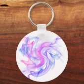 Abstracte rook op het water sleutelhanger (Voorkant)