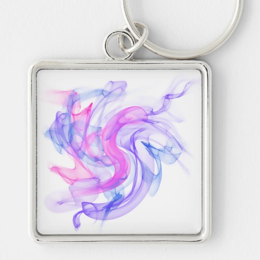 Abstracte rook op het water sleutelhanger (Voorkant)