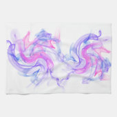 Abstracte rook op het water theedoek (Horizontaal)