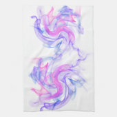 Abstracte rook op het water theedoek (Verticaal)