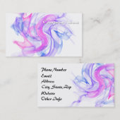 Abstracte rook op het water visitekaartje (Voorkant / Achterkant)