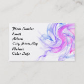 Abstracte rook op het water visitekaartje (Achterkant)