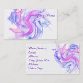 Abstracte rook op het water visitekaartje (Voorkant / Achterkant)