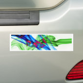 Abstracte rookkunst Fotografie Bumpersticker (Op auto)