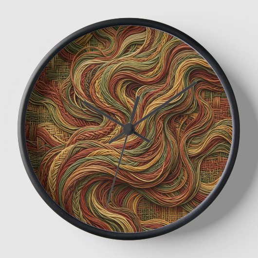 Abstracte rookwerveling aardetoon kunstklokken (Voorkant)
