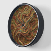 Abstracte rookwerveling aardetoon kunstklokken (Hoek)