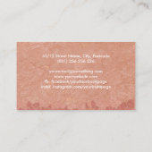 Abstracte Roos Gold Cells Visitekaartje (Achterkant)