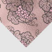 Abstracte Roos Gold-druiven op zwarte wijnstokken, Tissuepapier (Detail)