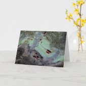 abstracte 'Roos heupen' Bewerkte reflectie in myla Kaart (Gele Bloem)