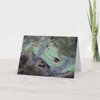 abstracte 'Roos heupen' Bewerkte reflectie in myla Kaart