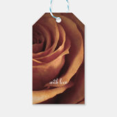 Abstracte Roos-macro Cadeaulabel (Voorkant)