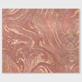 Abstracte Roos, marmer en kwartskristal textuur Cadeaupapier (Vlak)