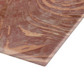 Abstracte Roos, marmer en kwartskristal textuur Snijplank (Hoek)