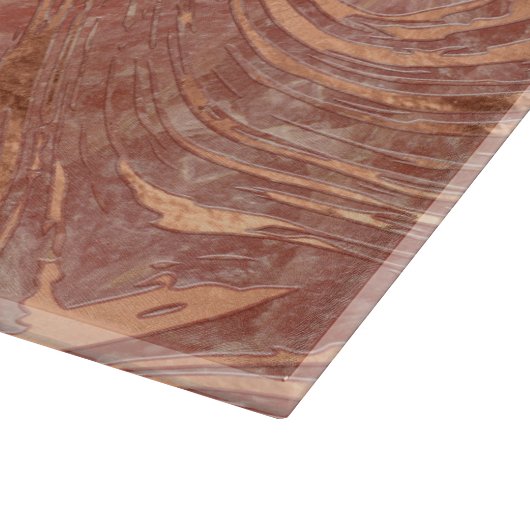 Abstracte Roos, marmer en kwartskristal textuur Snijplank (Hoek)