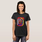 Abstracte roos waterverf pop t-shirt (Voorkant volledig)