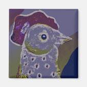 Abstracte Rooster 2 Magneet (Voorkant)