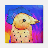 Abstracte Rooster 4 Magneet (Voorkant)