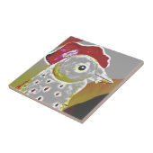Abstracte Rooster 6 Tegeltje (Zijkant)