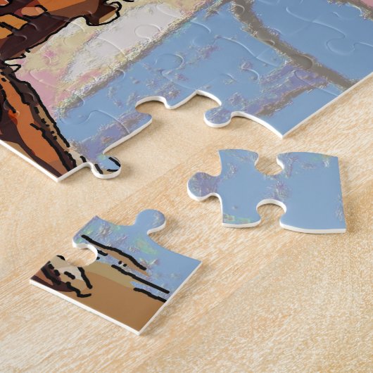 Abstracte Rooster, Morning Call, Jigzaag Puzzle Legpuzzel (Zijkant)