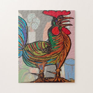 Abstracte Rooster, Morning Call, Jigzaag Puzzle Legpuzzel