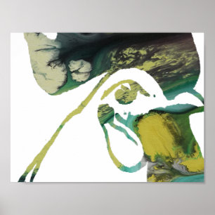 Abstracte Rooster Silhouette. Poster