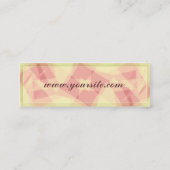 ABSTRACTE ROSA PROFILE-KAART MINI VISITEKAARTJE (Achterkant)