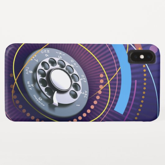 Abstracte Rotary Dial Phone Case (Achterkant (horizontaal))