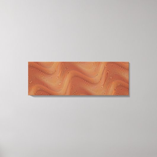 Abstracte rotatiedruppellijnen - canvas afdruk (Voorkant)