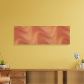 Abstracte rotatiedruppellijnen - canvas afdruk (Insitu (Woonkamer))