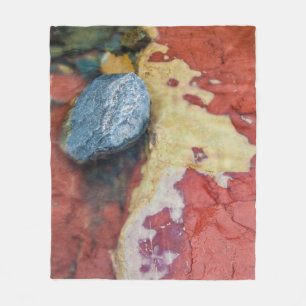 Abstracte rotsstroom fleece deken