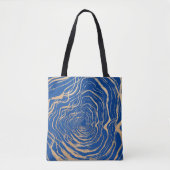 Abstracte Royal Mode Faux Gold Maze Geïnspireerde Tote Bag (Voorkant)