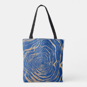 Abstracte Royal Mode Faux Gold Maze Geïnspireerde Tote Bag (Achterkant)