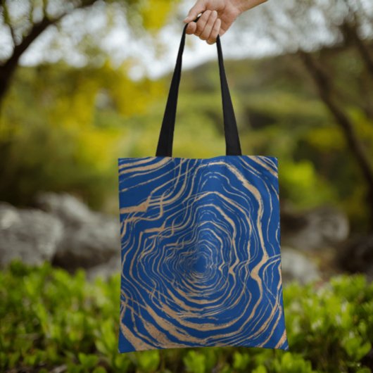 Abstracte Royal Mode Faux Gold Maze Geïnspireerde Tote Bag