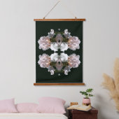 Abstracte Roze Baardiris Bloem Hangend Wandkleed (Slaapkamer)