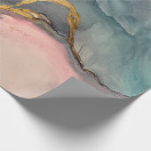 Abstracte roze blauwe achtergrond met prachtige vl cadeaupapier (Hoek)