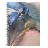 Abstracte roze blauwe achtergrond met prachtige vl notitieboek (Voorkant)