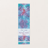 Abstracte roze blauwe daskleurige dijk visitekaartje (Buitenkant ongevouwen)