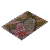 Abstracte Roze Bloem Notitieboek (Linkerzijde)