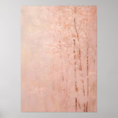 Abstracte roze bloesembomen poster (Voorkant)