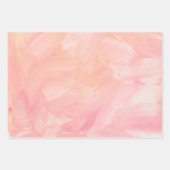 Abstracte roze blos hand geschilderde penseelstree inpakpapier vel (Voorkant 3)