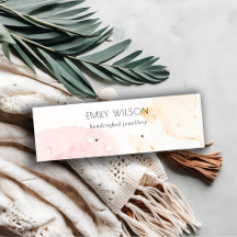 Abstracte Roze Blush Waterverf Oorbel Display