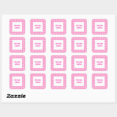 Abstracte Roze Cirkel Boek Label / Gift Label Stic (Vel)
