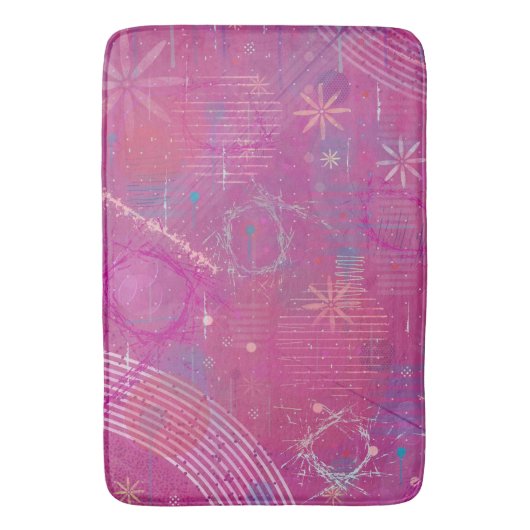Abstracte Roze Dromen Badmat (Voorkant Verticaal)