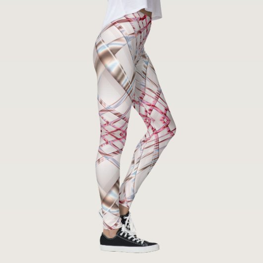 Abstracte roze dynamische textuur. leggings (Rechts)