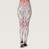 Abstracte roze dynamische textuur. leggings (Achterkant)